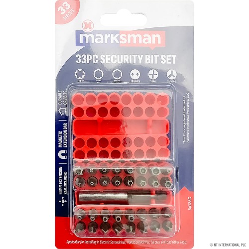 33pc 25mm Security Bit Set