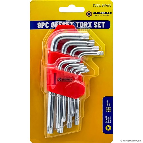 9pc Offset Torx Key Set