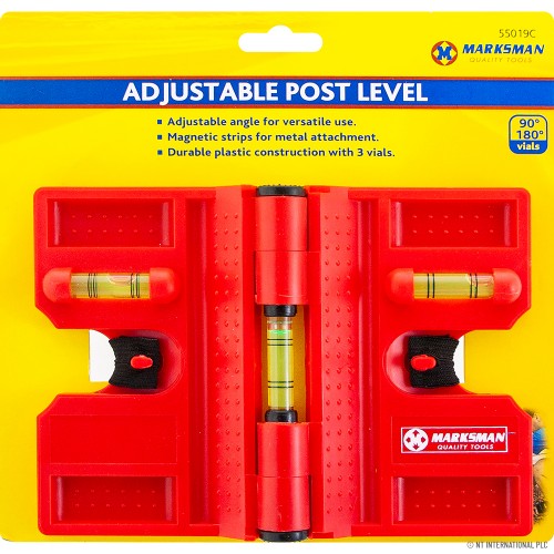 Adjustable Post Level On Card - Red