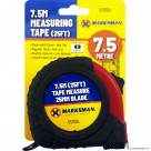 7.5m x 25mm Tape Measure - Red / Black
