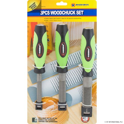 3pc Woodchuck / Chisel Set 12 / 19 / 25mm