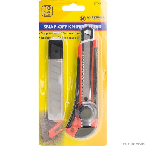 Snap Off Knife Cutter with 10 Spare Blades