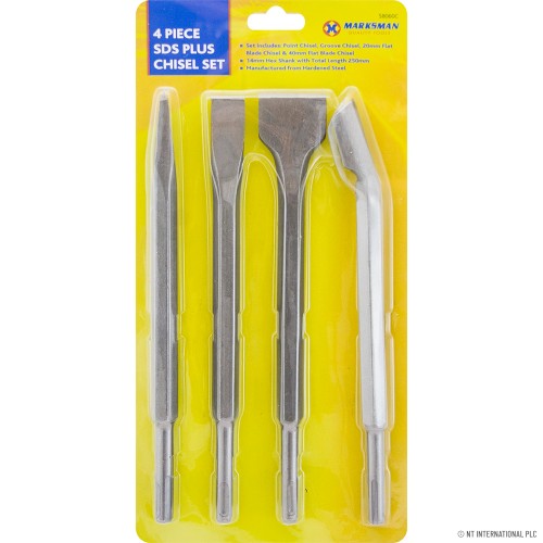 4pc SDS Plus Chisel Set