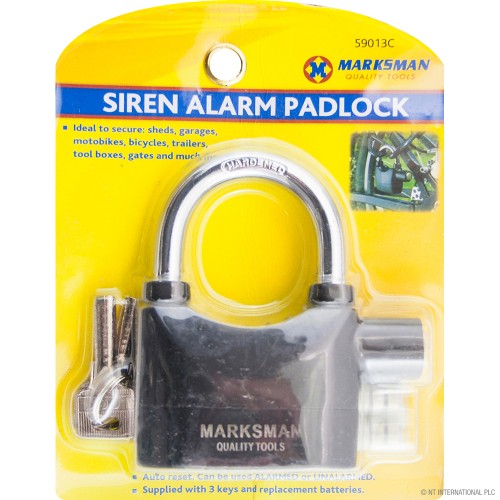 Heavy Duty Alarm / Siren Padlock