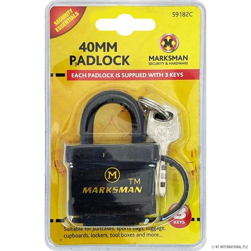40mm Square Armoured Cover Padlock