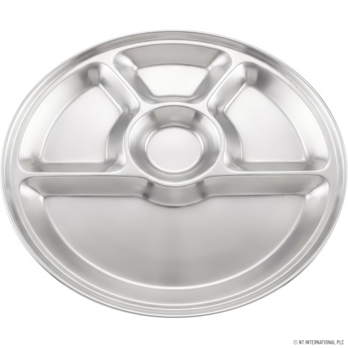 5 Compatrment Round Thali 32.5cm
