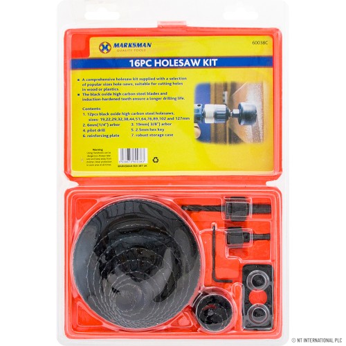 16pc Holesaw Set - Blowcase - DB