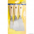 3pc Scraper Set - Wooden Handle
