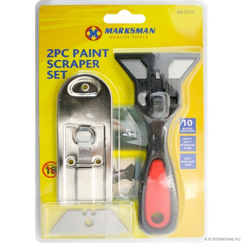 2pc Paint Scraper Set - 10 Blades
