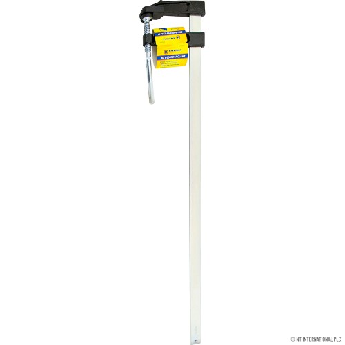 Serre-joints F 300 Mm Silverline 633820 - Mâchoires En Fonte, Poignée Caoutchoutée - Pour Bricolage, Menuiserie
