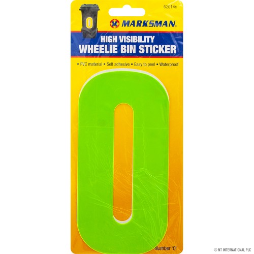No.0 - High Viz Wheelie Bin Sticker