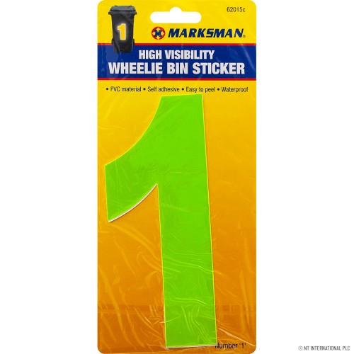 No.1 - High Viz Wheelie Bin Sticker