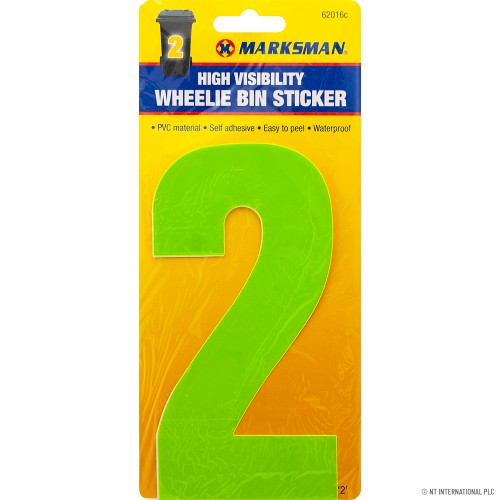 No.2 - High Viz Wheelie Bin Sticker