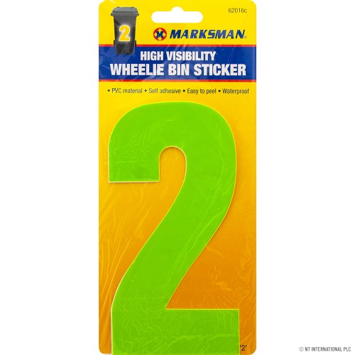 No.2 - High Viz Wheelie Bin Sticker