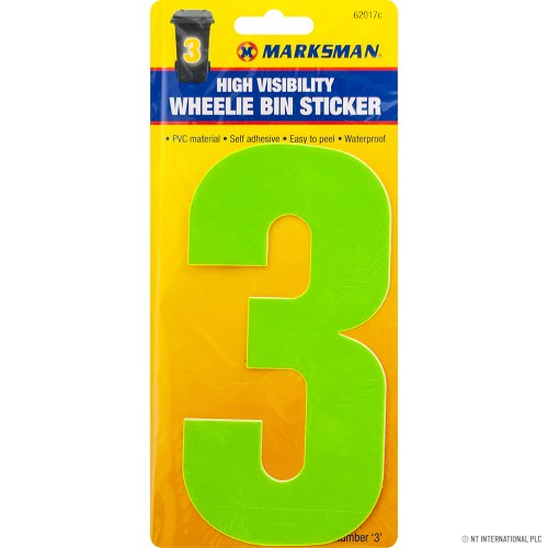 No.3 - High Viz Wheelie Bin Sticker