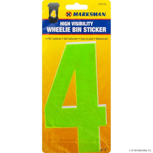 No.4 - High Viz Wheelie Bin Sticker