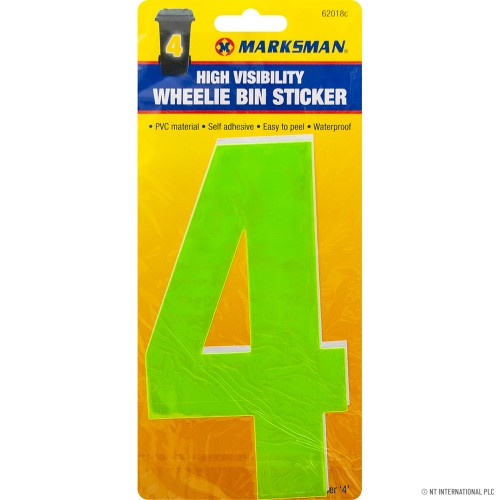 No.4 - High Viz Wheelie Bin Sticker