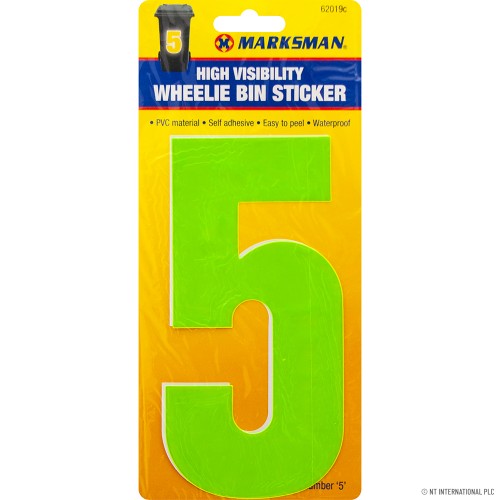 No.5 - High Viz Wheelie Bin Sticker