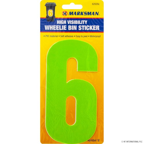 No.6 - High Viz Wheelie Bin Sticker