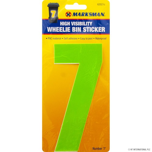 No.7 - High Viz Wheelie Bin Sticker