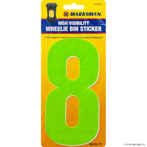 No.8 - High Viz Wheelie Bin Sticker