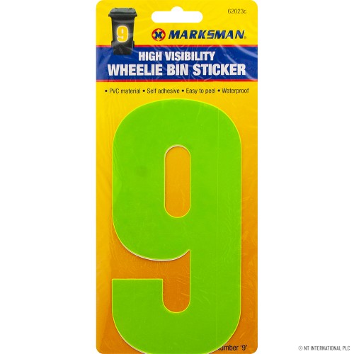 No.9 - High Viz Wheelie Bin Sticker