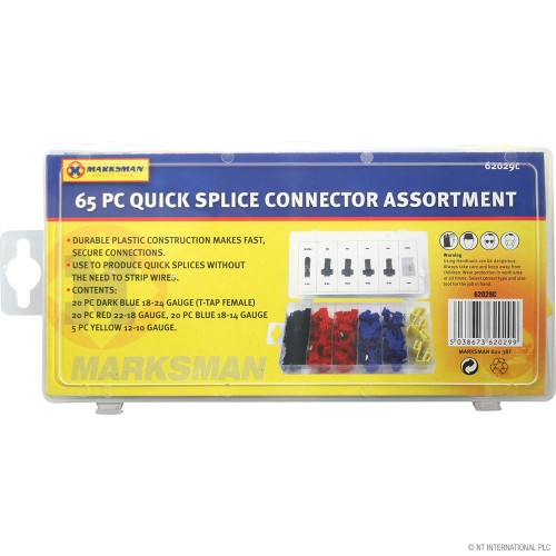 65pc Quick Splice Connector Assortment