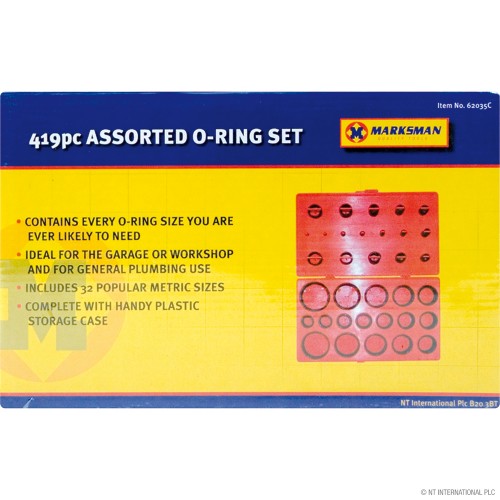 419pc Assorted O Ring Set