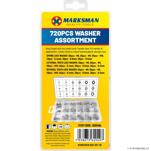 720pc Washer Assortment