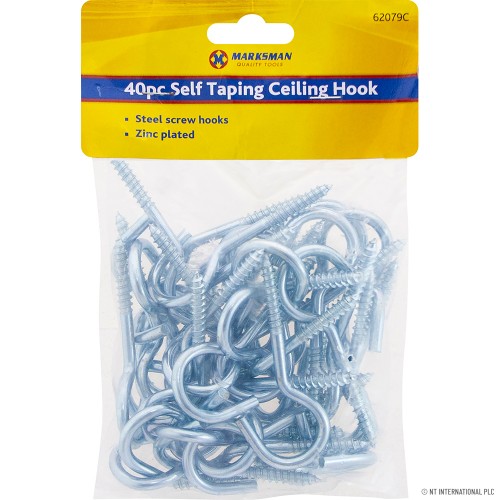 40pc Self Taping Ceiling Hook