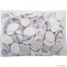 100pc Self Adhesive Hook Large Oval White