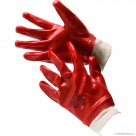 Red PVC Gloves 10