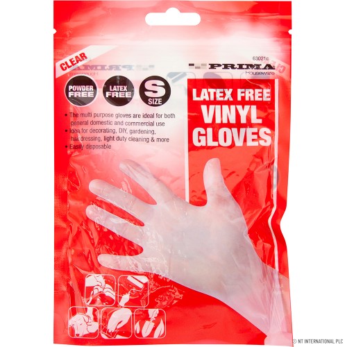 8pk Multipurpose Vinyl Gloves - Small