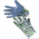 Ladies Floral Cotton Garden Gloves