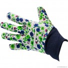 Ladies Floral Cotton Garden Gloves
