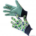 Ladies Floral Cotton Garden Gloves