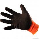 Size 10 Orange Latex Coated Winter Gloves - X