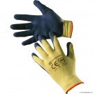 Size 8 Green Latex Coated Gloves - M