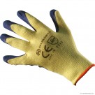 Size 9 Green Latex Coated Gloves - L