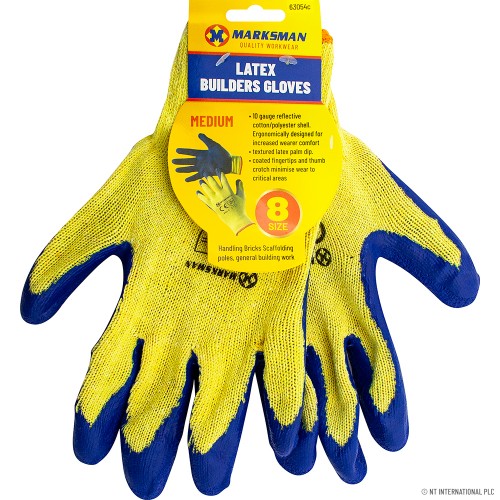 Size 10 Green Latex Coated Gloves - XL