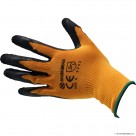 Size 8 Orange / Black Latex Coated Gloves - M
