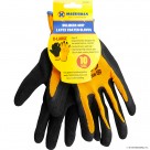 Size 10 Orange / Black Latex Coated Gloves -