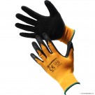 Size 10 Orange / Black Latex Coated Gloves -