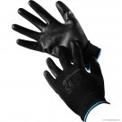 Size 9 Black PU Coated Builder Gloves - L