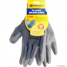 Size 8 Grey / Grey Nitrile Coated Gloves - M