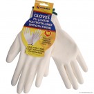 Size 8 White PU Coated Builder Gloves - M