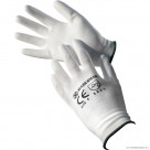 Size 8 White PU Coated Builder Gloves - M