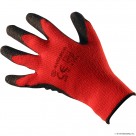 Size 10 H/D Red Latex Coated Winter Gloves -