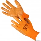 Size 9 Orange Nitrile Coated Gloves - L