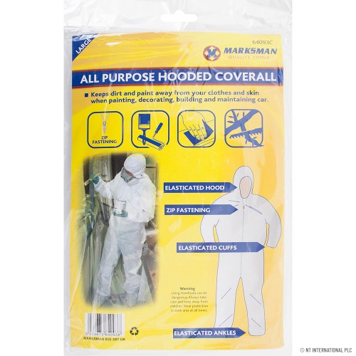 All Purpose Hooded Coverall - Overall - L